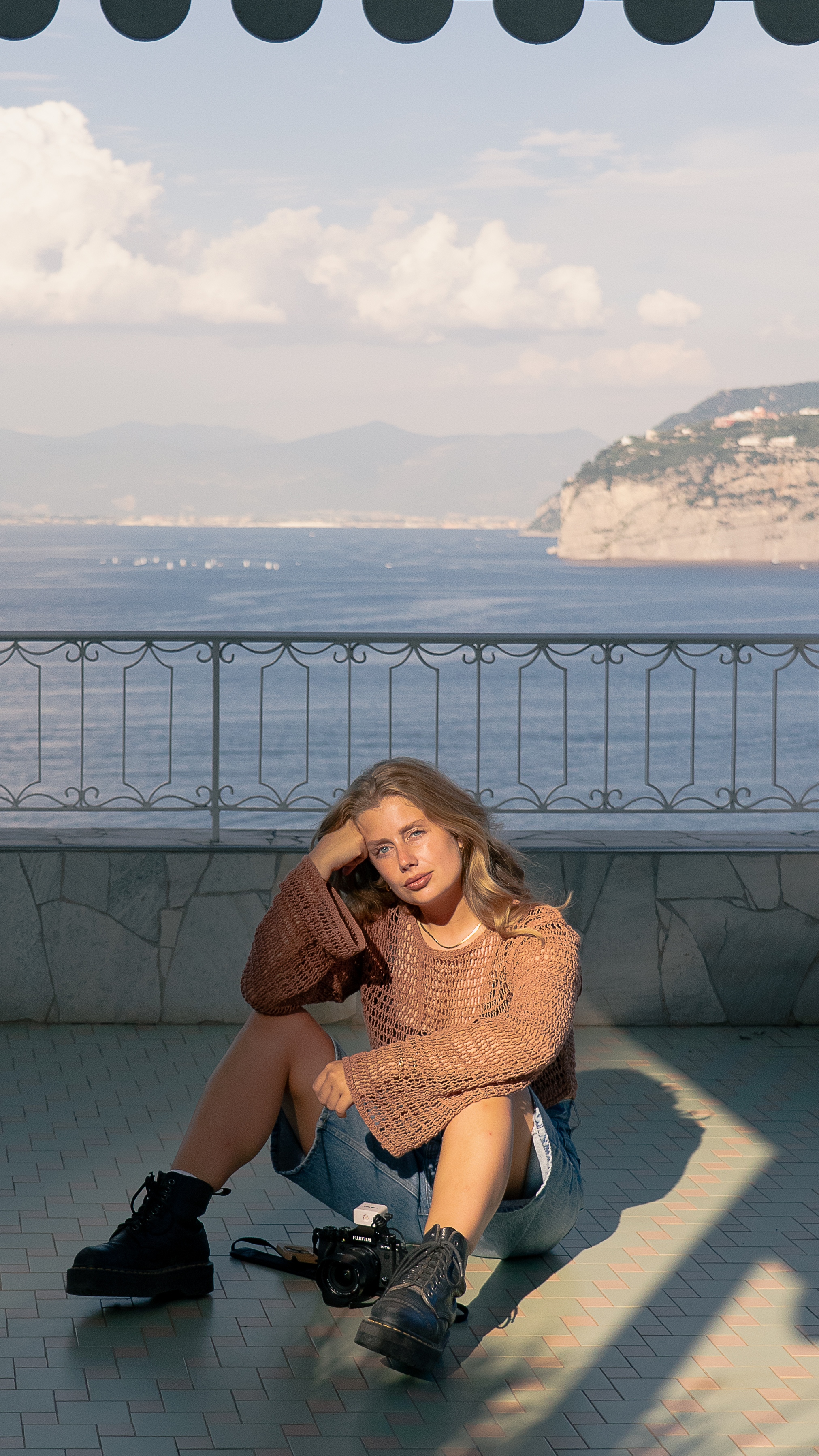 Portrait on coastal terrace